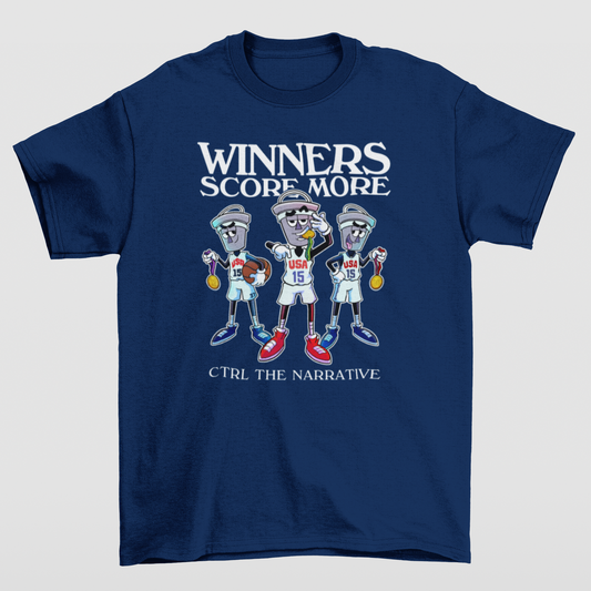 Bucket Man Olympic Navy Shirt | Elevated Tee