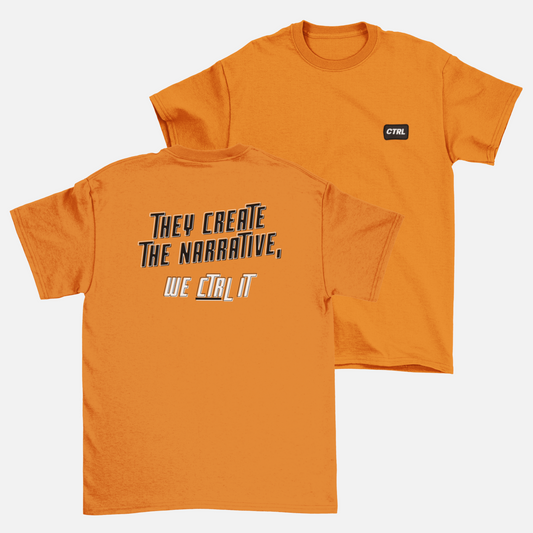 Statement Orange Shirt | Elevated Tee