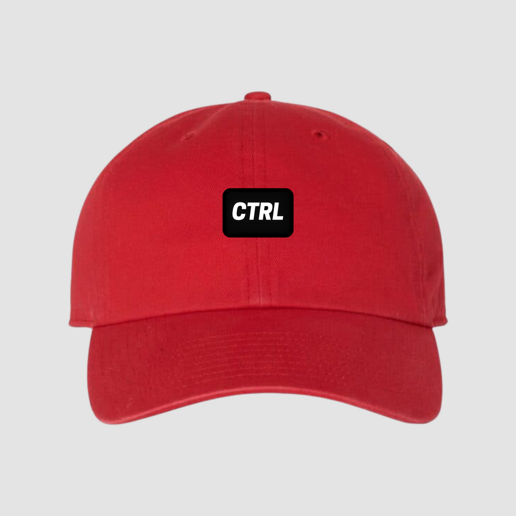 CTRL Logo Dad Hat Red